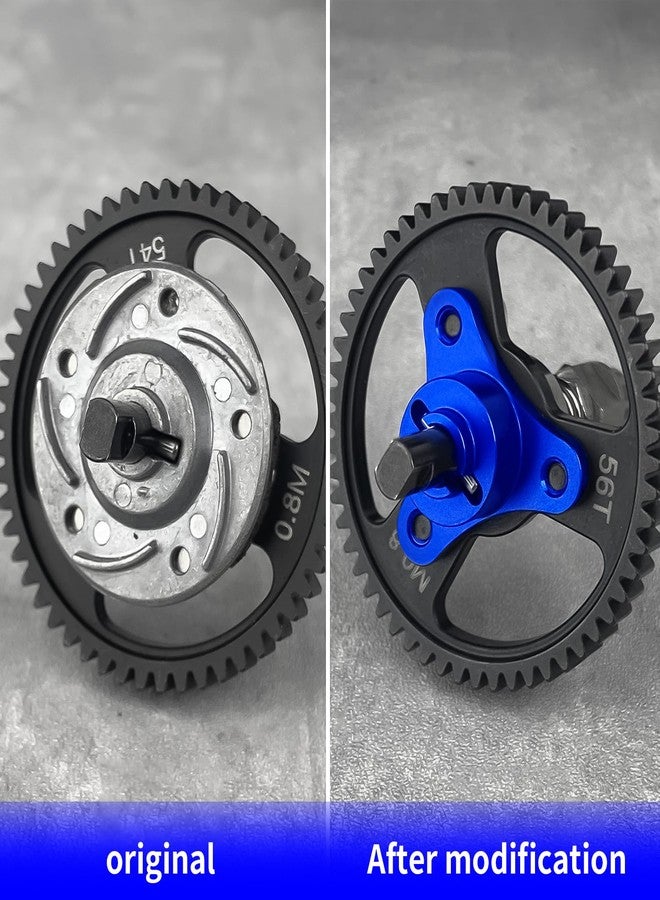 JGGZONE Metal Aluminum Alloy 7075 RC Slipper Clutch Eliminator Compatible with Traxxas 1/10 Stampede/Slash 4x4 VXL RC Car Upgrade Parts (Blue) - Image 5